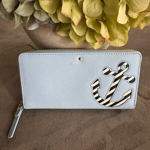 Kate Spade “Expand Your Horizons – Go Overboard” Lacey Zip Around Wallet – NWOT